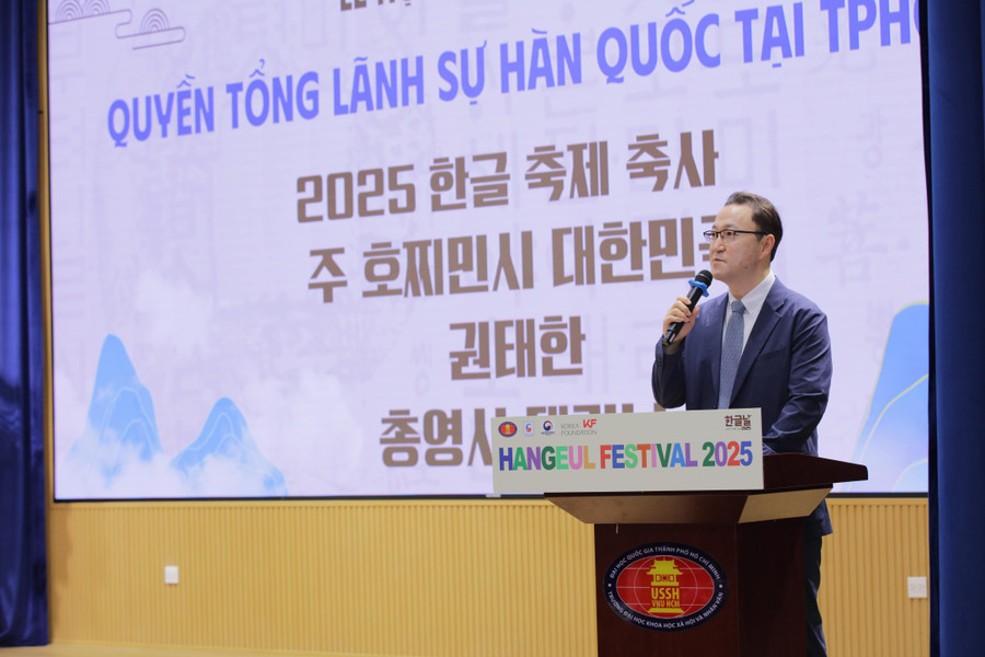 ông Kwon Tae Han - Quyền Tổng Lãnh sự Hàn Quốc tại TPHCM. Ảnh: Lý Nguyên. ln256765-min.jpg