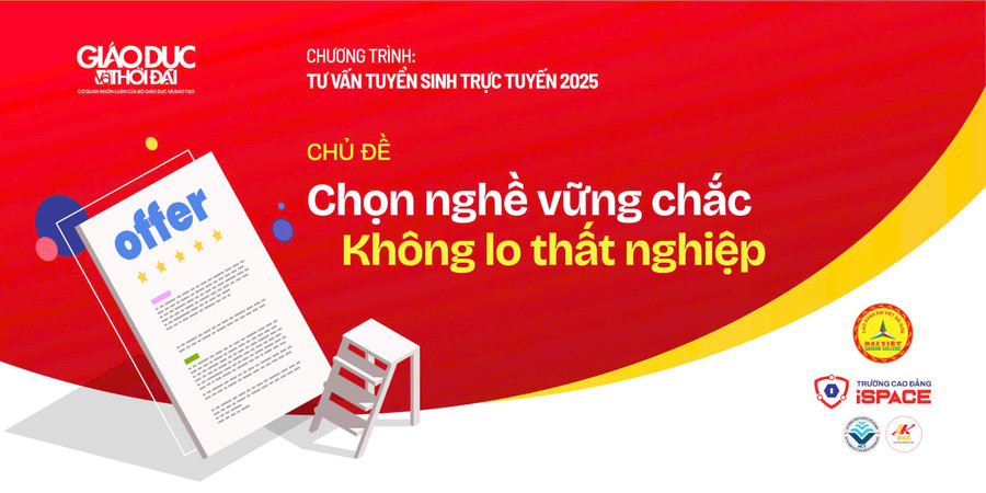Buổi giao lưu trực tuyến chủ đề “Chọn nghề vững chắc, không lo thất nghiệp” diễn ra từ 9h30 ngày 22/7.