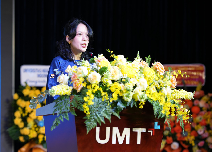 ThS Huỳnh Thúy Phương - Phó Hiệu trưởng Trường Đại học Quản lý và Công nghệ TPHCM. Ảnh: UMT. 