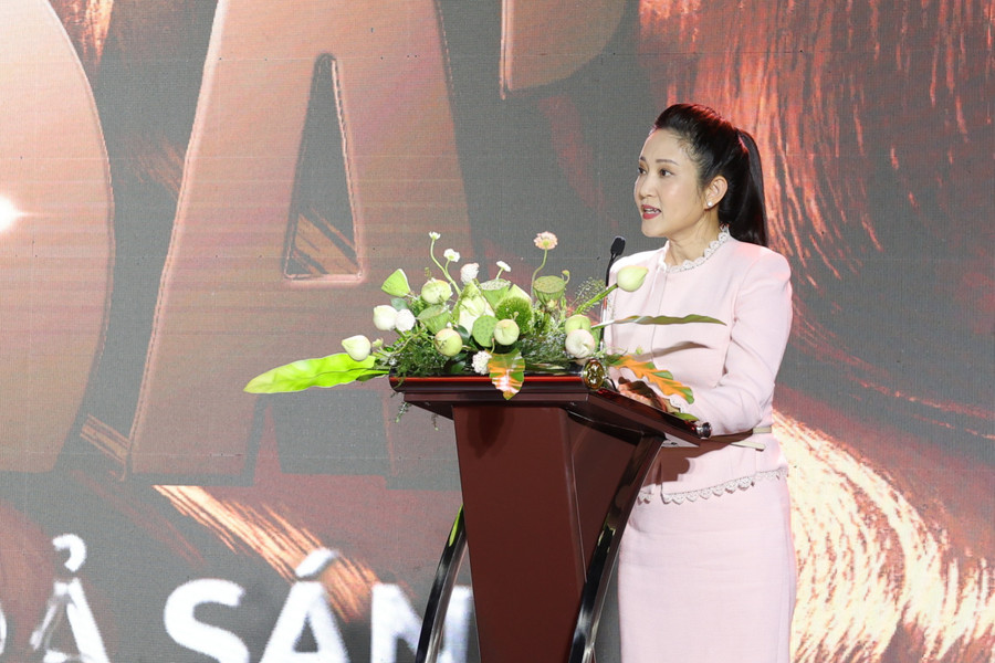 Bà Nguyễn Thị Thanh Thúy, Phó Giám đốc Sở Văn hóa và Thể thao TPHCM phát biểu tại sự kiện. 660cb5c2-e483-43b5-954c-58a66959196b.jpg