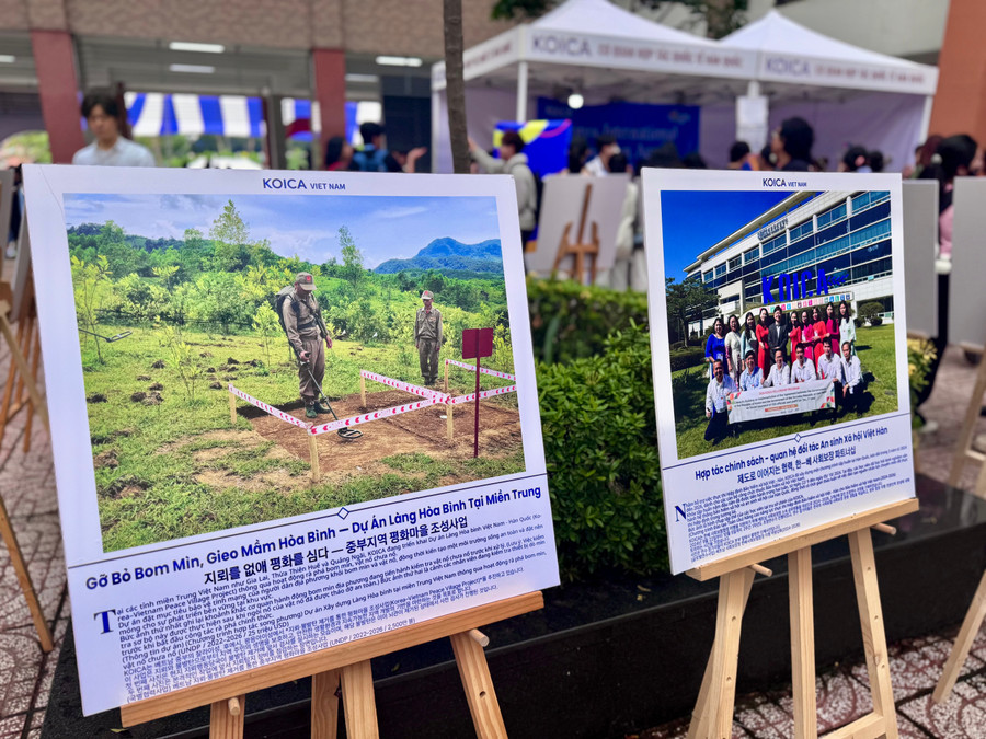 Không gian triển lãm tại ngày hội. Ảnh Thuỳ Linh. img-4174.jpg