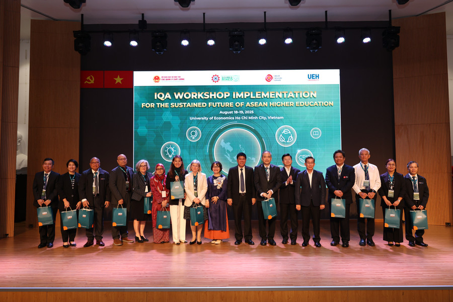Delegierte von Hochschulen aus dem In- und Ausland sowie aus dem ASEAN-Raum nahmen am Workshop teil. Foto: UEH. zan-8342.jpg