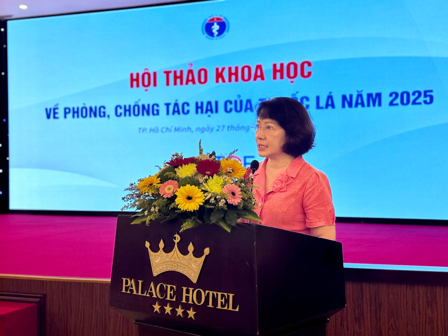 ThS.BS Phan Thị Hải - Phó Giám đốc Quỹ Phòng, chống tác hại của thuốc lá (Bộ Y tế). Ảnh: Thùy Linh. 