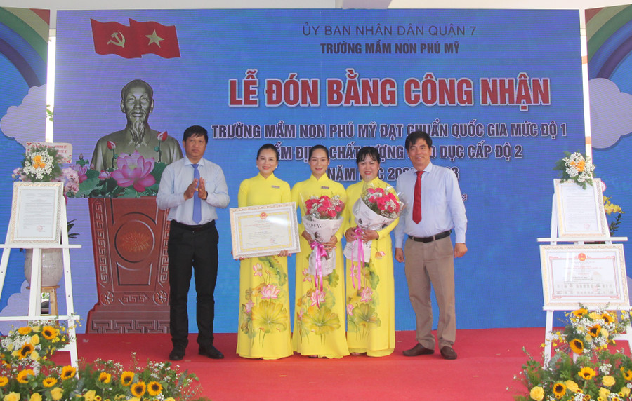 Trường mầm non Phú Mỹ đạt chuẩn quốc gia sau hơn 6 năm đi vào hoạt động. Trường mầm non Phú Mỹ đạt chuẩn quốc gia sau hơn 6 năm đi vào hoạt động.