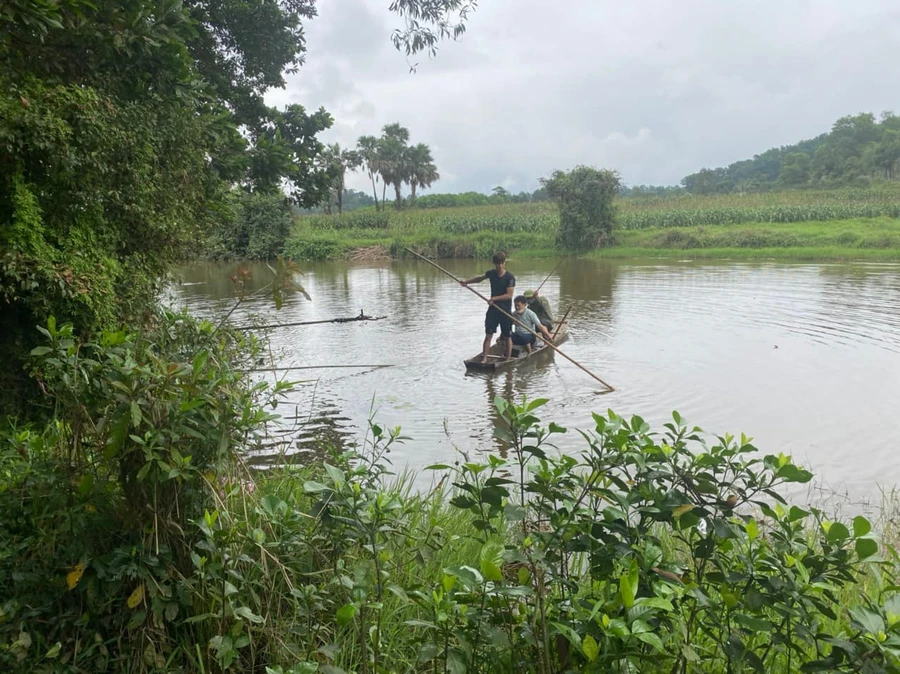 Khu vực tìm thấy thi thể nạn nhân.