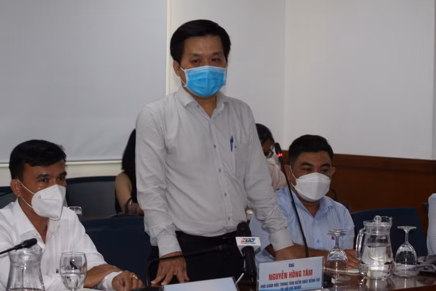 Ông Nguyễn Hồng Tâm chia sẻ tại buổi họp báo.