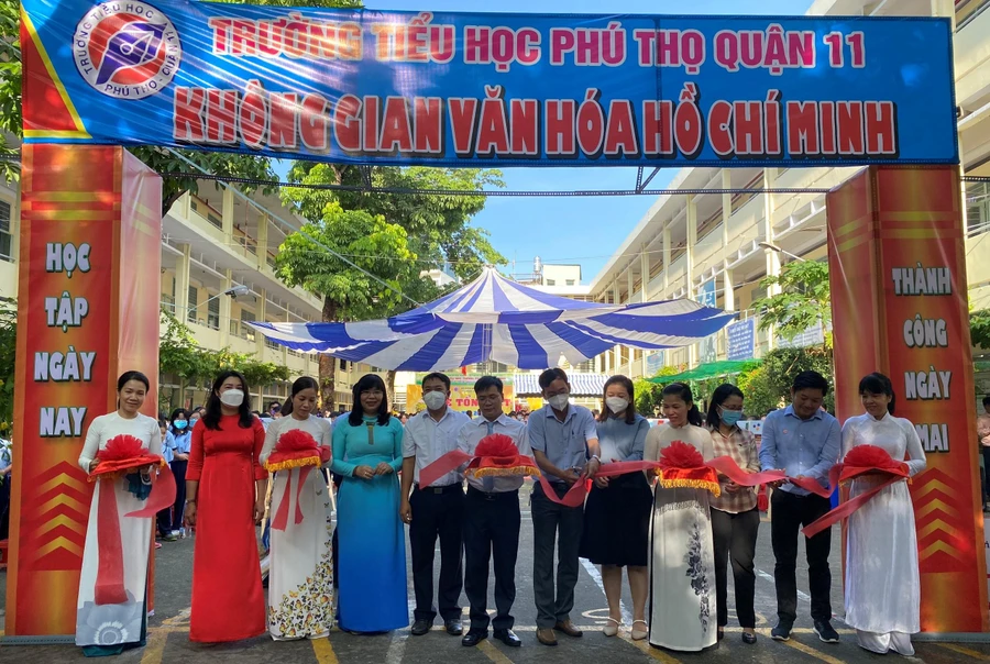 Trường Tiểu học Phú Thọ khánh thành "Không gian văn hoá Hồ Chí Minh" tại khuôn viên trường.