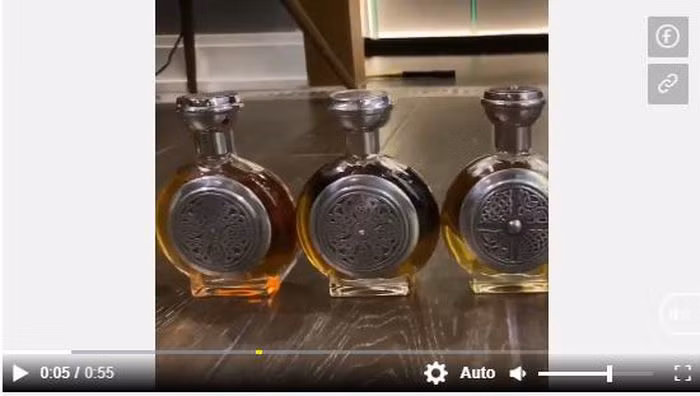 Trấn Thành quay clip chia sẻ bộ sưu tập nước hoa anh yêu thích nhất.