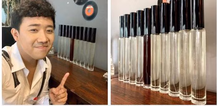 Trấn Thành cũng tiết lộ đây là dòng nước hoa vô cùng hiếm khác khiến anh "phát cuồng", nhấn mạnh đây không phải đèn pin, thế nên đừng nhìn vào vẻ ngoài mà cho rằng chúng tầm thường. Bởi để Trấn Thành xuống tay sở hữu thì nước hoa đó ắt phải có mùi hương tinh tế, pha chế kì công và không phải ai có tiền cũng dễ dàng rước về được.