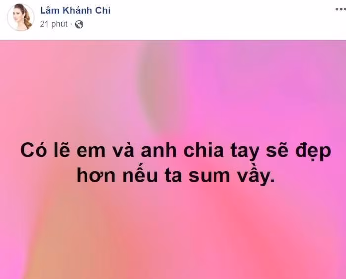 Trước nghi vấn hôn nhân rạn nứt của ông xã kém tuổi Lâm Khánh Chi