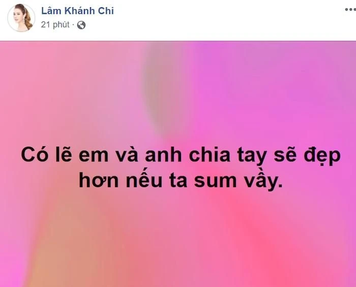 Trước nghi vấn hôn nhân rạn nứt của ông xã kém tuổi Lâm Khánh Chi