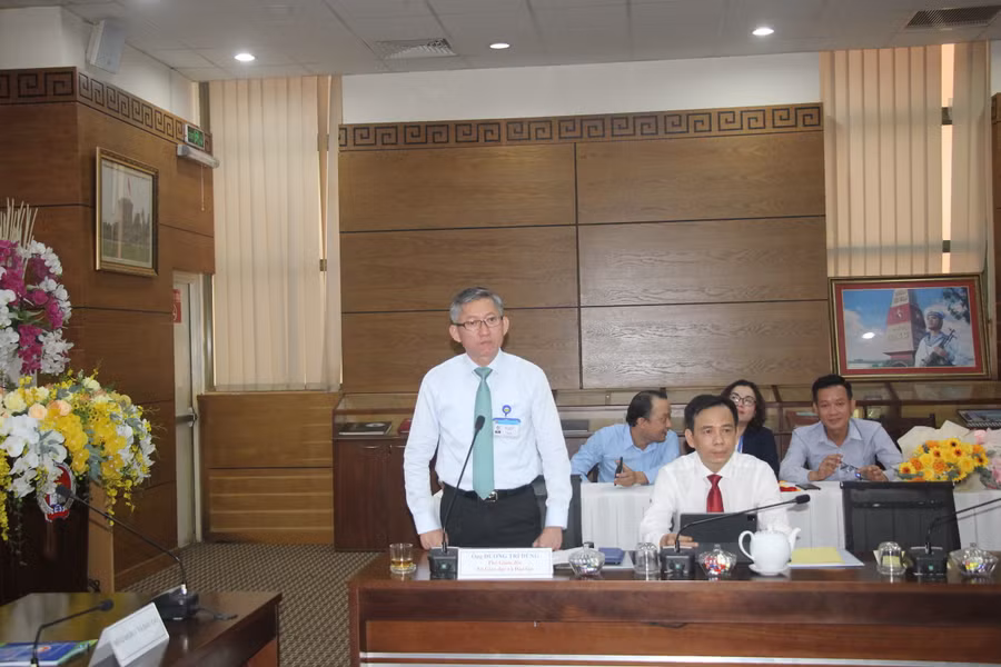 Ông Dương Trí Dũng phát biểu tại buổi lễ ký kết.