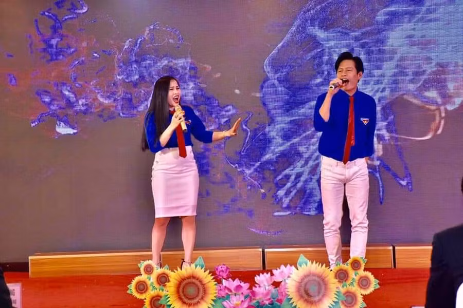 Cô Diễm còn là hạt nhân của các phong trào văn nghệ quần chúng