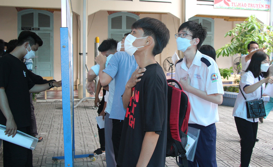 Thí sinh xem sơ đồ phòng thi tại Điểm thi Trường THCS Võ Trường Toản. Thí sinh xem sơ đồ phòng thi tại Điểm thi Trường THCS Võ Trường Toản.