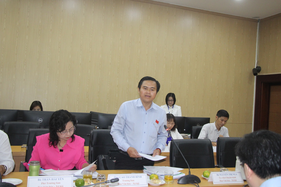 Ông Cao Thanh Bình phát biểu tại buổi làm việc. Ông Cao Thanh Bình phát biểu tại buổi làm việc.