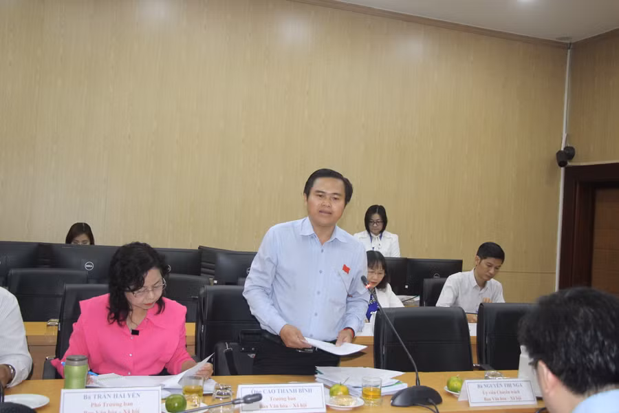 Ông Cao Thanh Bình phát biểu tại buổi làm việc. Ông Cao Thanh Bình phát biểu tại buổi làm việc.