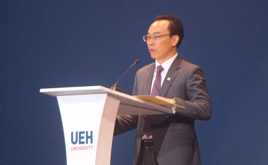 Thứ trưởng Hoàng Minh Sơn phát biểu tại buổi lễ.