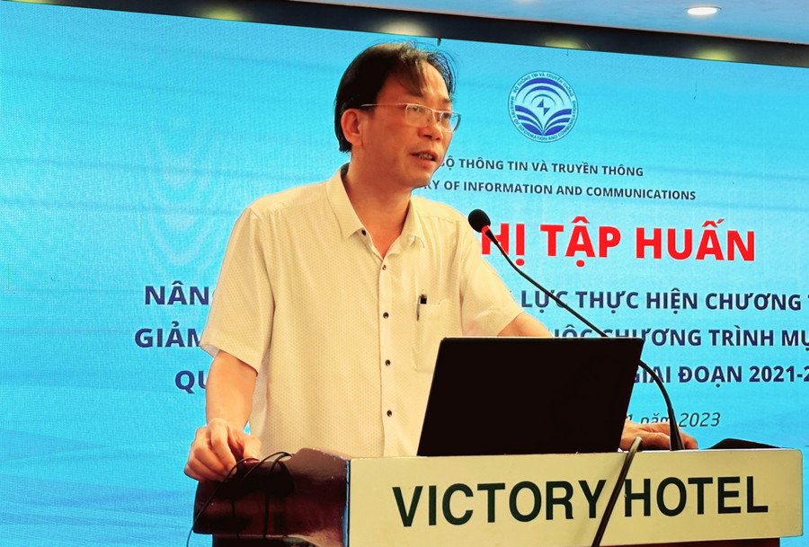 Ông Hồ Hồng Hải phát biểu tại buổi tập huấn. Ông Hồ Hồng Hải phát biểu tại buổi tập huấn.