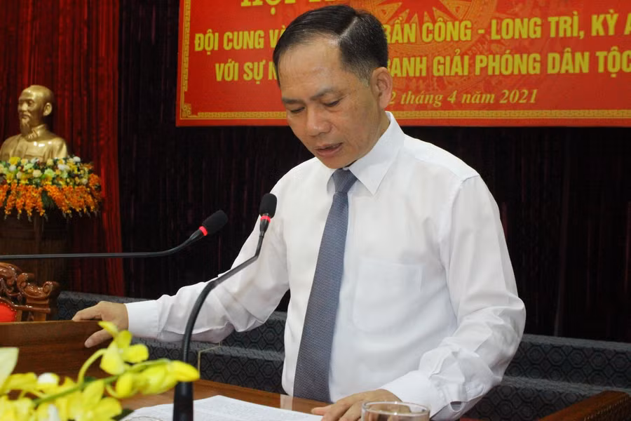 Ông Trần Đình Gia (Bí thư huyện ủy Kỳ Anh) đề nghị cơ quan chức năng cần biên soạn tư liệu về Đội Cung và dòng họ để tuyên truyền cho các thế hệ.