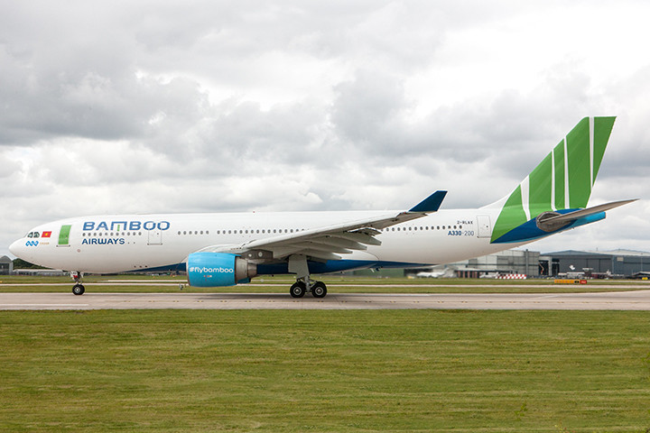 Chiếc máy bay Airbus A330-200 được cho là đầu tiên trong đội bay của Bamboo Airways (Ảnh: Graham Howarth) Chiếc máy bay Airbus A330-200 được cho là đầu tiên trong đội bay của Bamboo Airways (Ảnh: Graham Howarth)