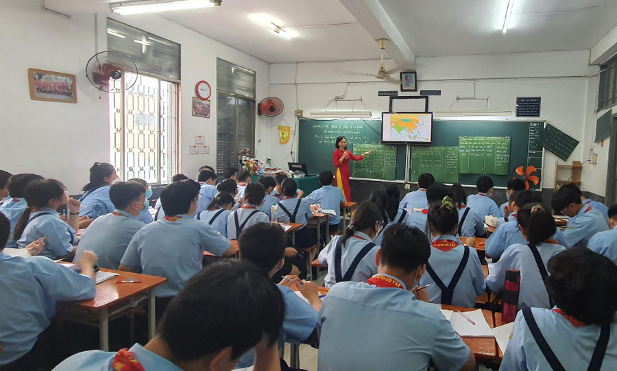 Trường THCS Gò Vấp luôn chú trọng đến công tác tổ chức tư vấn nghề nghiệp cho học sinh.