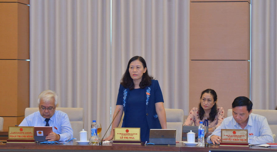 Chủ nhiệm Ủy ban Tư pháp Lê Thị Nga cũng cho rằng cần giải trình thuyết phục hơn về tên gọi của luật.