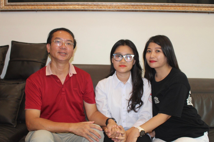 Bố mẹ là hậu phương luôn ủng hộ Hà An theo đuổi ước mơ đến cùng.