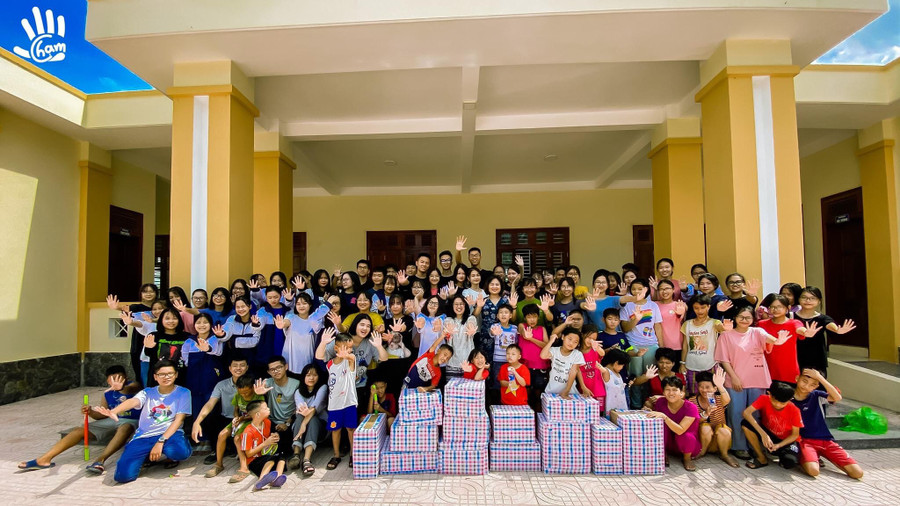 Ngoài thành tích học tập tốt Hà An còn là hạt nhân của các hoạt động thiện nguyện của trường.