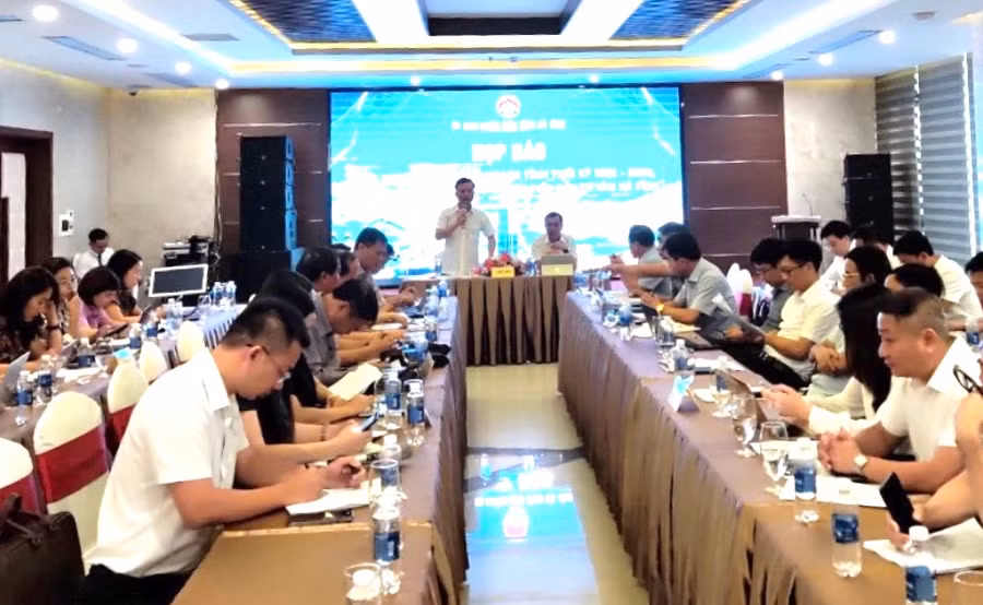 Toàn cảnh Họp báo công bố quy hoạch thời kỳ 2021-2030, tầm nhìn đến năm 2050 và xúc tiến đầu tư vào Hà Tĩnh.