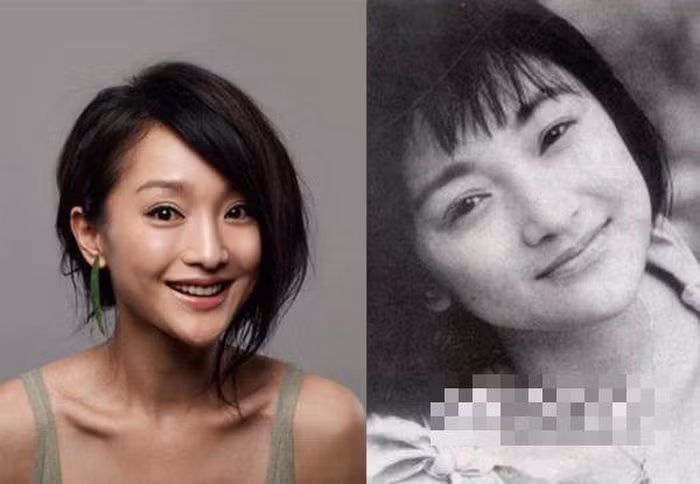 Châu Tấn của ngày xưa sở hữu gương mặt có phần tròn, nhưng nụ cười vẫn không khác bây giờ là bao.