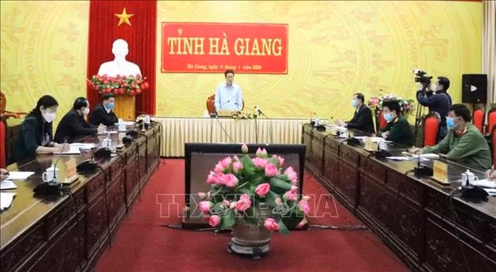 UBND tỉnh Hà Giang họp khẩn sau khi có ca mắc COVID-19 đầu tiên trên địa bàn