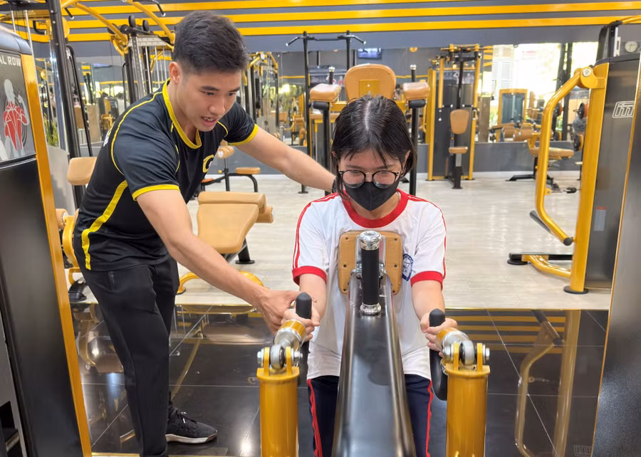 Đưa GYM vào giảng dạy giúp học sinh nâng cao sức khỏe thể chất và tinh thần. Ảnh: Nguyễn Hào.