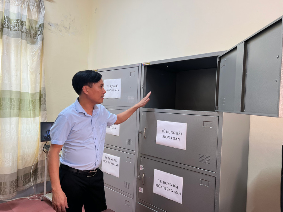 Trường THPT Thành Sen bảo cơ sở vật chất cho kỳ thi lớp 10 THPT.