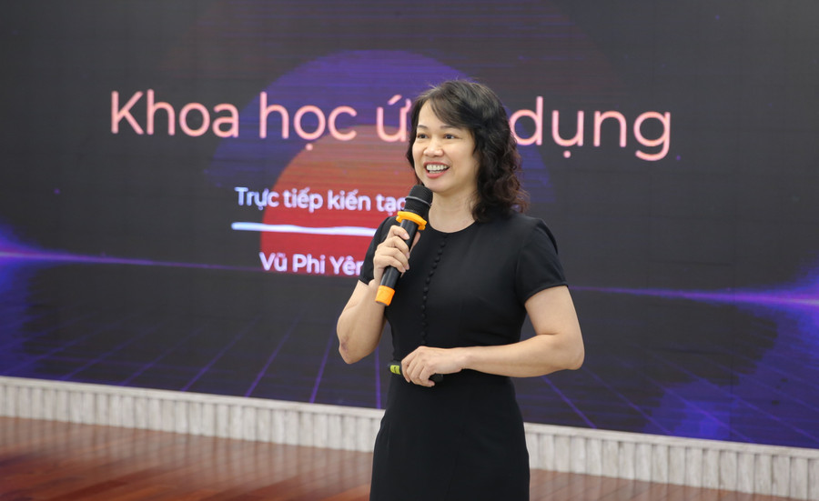 Tiến sĩ Vũ Phi Yên chia sẻ tại hội thảo. Tiến sĩ Vũ Phi Yên chia sẻ tại hội thảo.