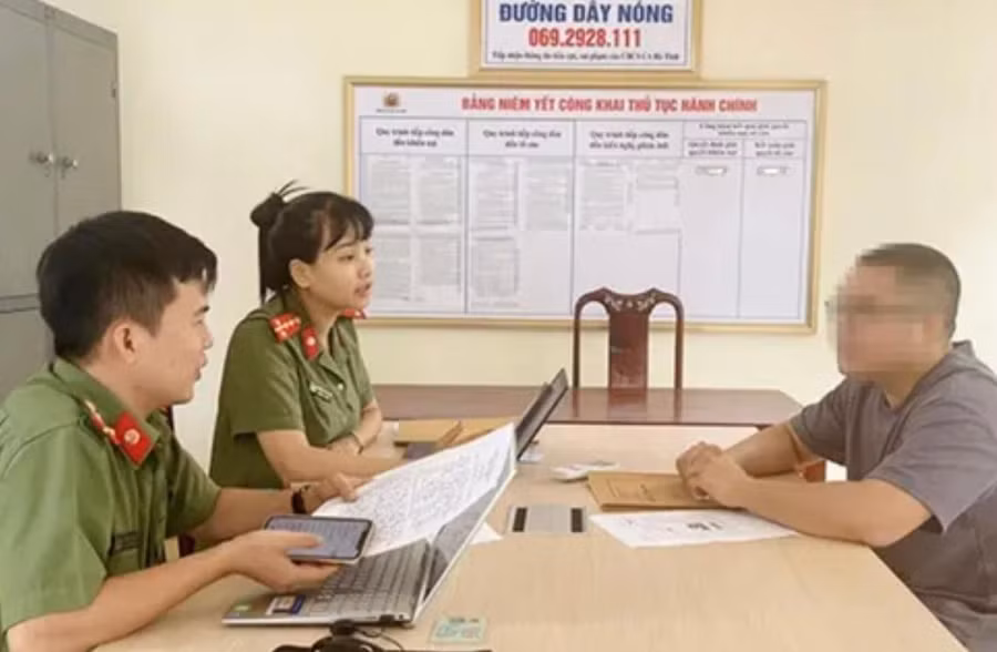 Cơ quan chức năng đã tiến hành xử phạt T. 7,5 triệu đồng. (Ảnh: CA Hà Tĩnh).