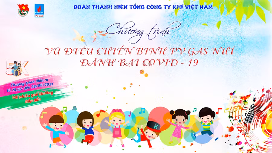 Chương trình luyện tập và thi đấu dance thể thao “Vũ điệu chiến binh PV GAS Nhí đánh bại Covid-19”