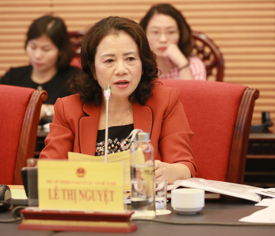 Bà Lê Thị Nguyệt, Phó chủ nhiệm UB Vấn đề xã hội của Quốc hội