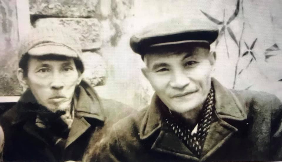 Họa sĩ Bùi Xuân Phái và người mẫu Nguyễn Bá Đạm lúc sinh thời. Họa sĩ Bùi Xuân Phái và người mẫu Nguyễn Bá Đạm lúc sinh thời.