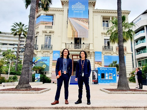 Đạo diễn Phạm Thiên Ân (trái) tại LHP Cannes 2019 Đạo diễn Phạm Thiên Ân (trái) tại LHP Cannes 2019