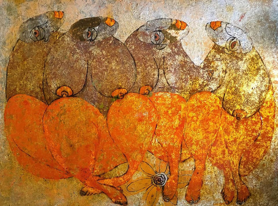 Tác phẩm "Điệu" của họa sĩ Nguyễn Vĩnh Thịnh