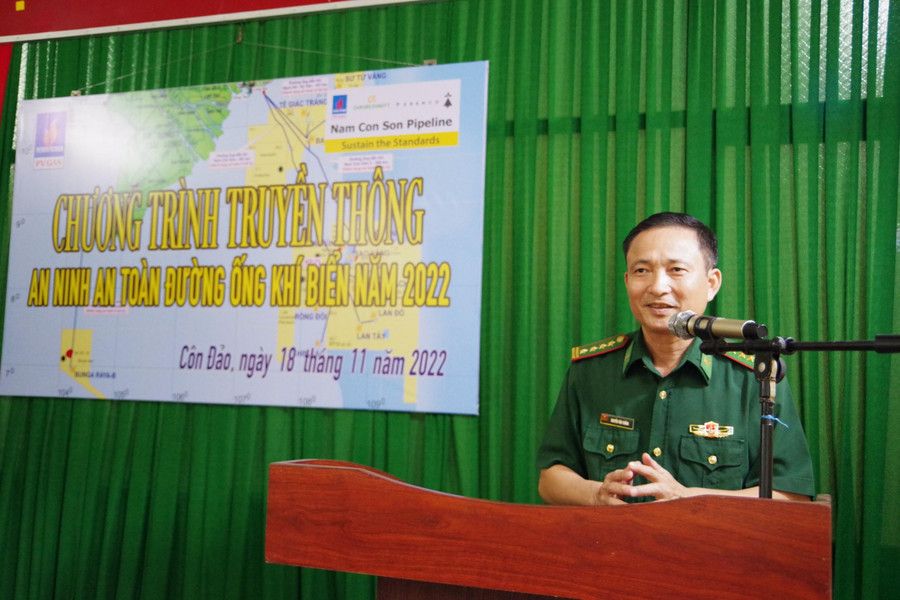 Đại tá Nguyễn Văn Thống, Phó Chính ủy BĐBP Bà Rịa-Vũng Tàu phát biểu tại hội nghị. Đại tá Nguyễn Văn Thống, Phó Chính ủy BĐBP Bà Rịa-Vũng Tàu phát biểu tại hội nghị.