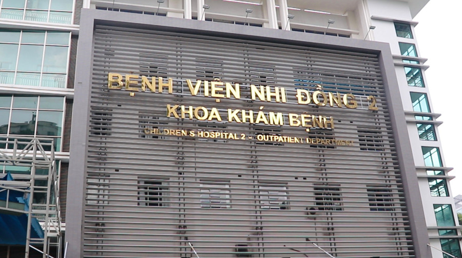 Bệnh viện Nhi đồng 2 nơi bé trai đang điều trị. Bệnh viện Nhi đồng 2 nơi bé trai đang điều trị.