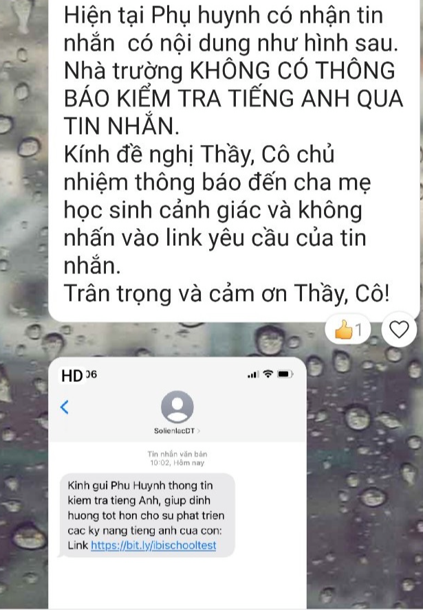 Trường học phát cảnh báo sau khi phụ huynh nhận được ‘link lạ’