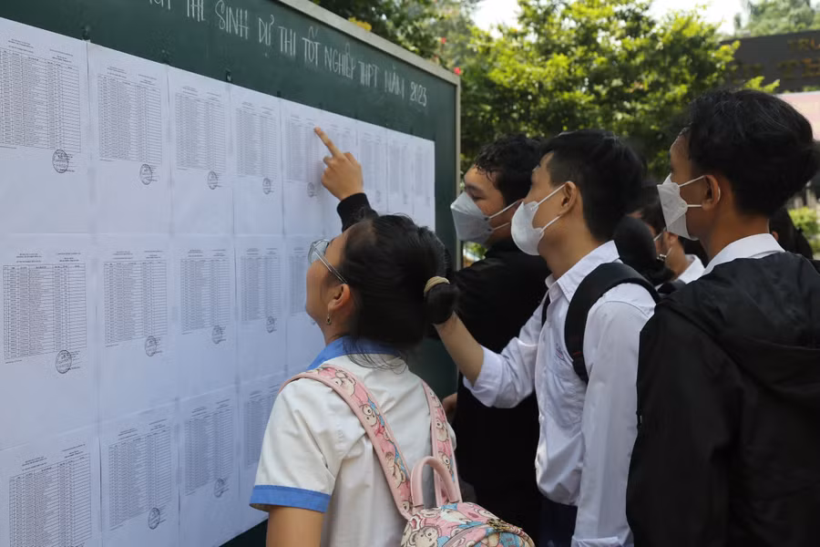 Học sinh TPHCM tham gia kỳ thi tốt nghiệp THPT năm 2024.