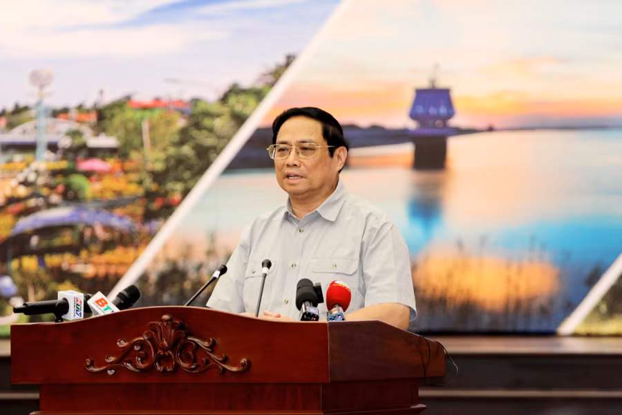 Thủ tướng Phạm Minh Chính phát biểu tại hội nghị.