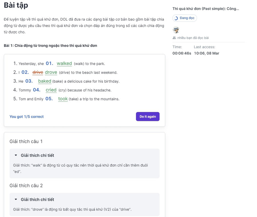Những lỗi thường gặp về mặt ngữ pháp tiếng Anh sẽ được phân tích cặn kẽ với DOL Grammar - Ảnh: V.SAN. Những lỗi thường gặp về mặt ngữ pháp tiếng Anh sẽ được phân tích cặn kẽ với DOL Grammar - Ảnh: V.SAN.