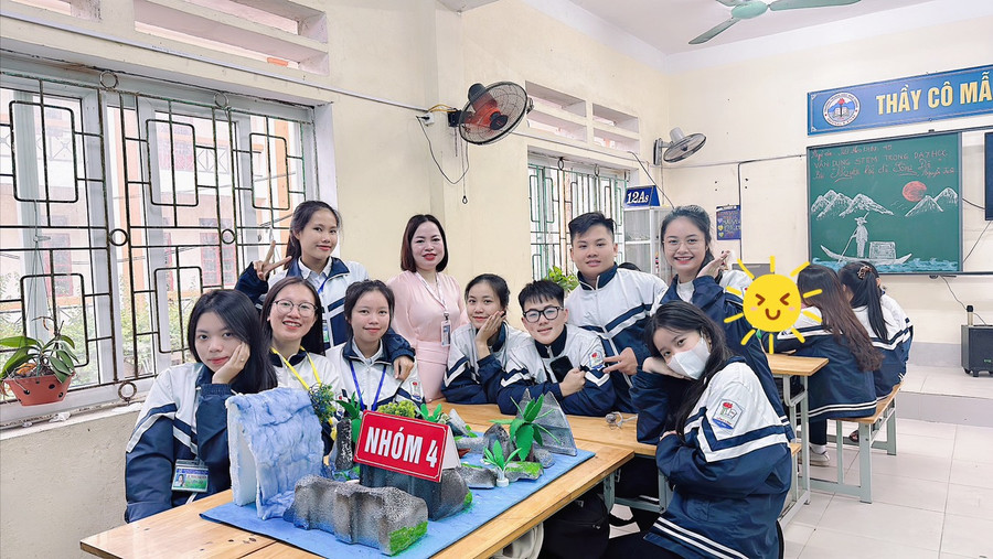 Việc áp dụng STEM vào dạy học tạo hứng khởi và phát huy các năng lực của học sinh.