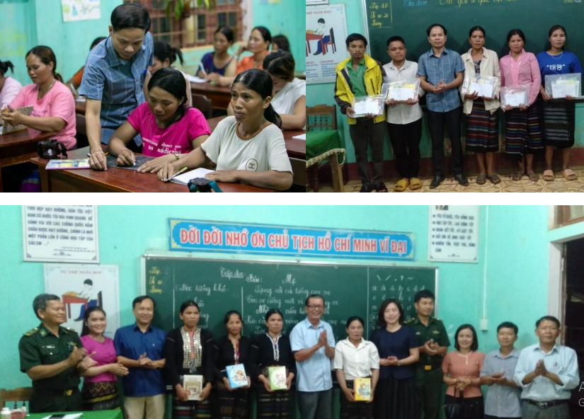 GV động viên &quot;học sinh&quot; bằng các phần quà và nhiều cách thức khác nhau.