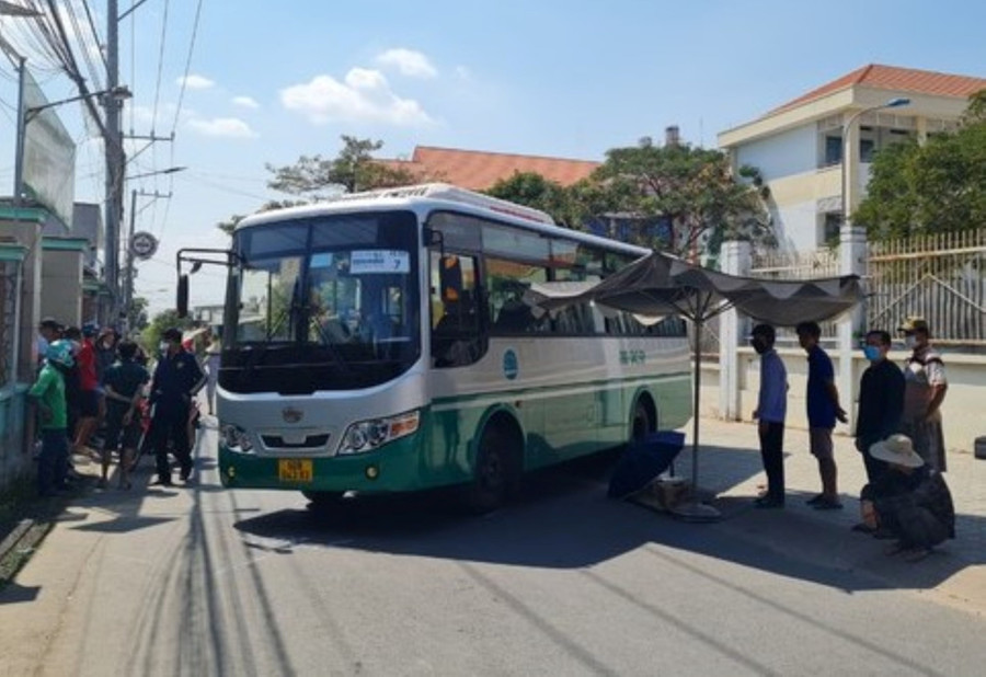 Hiện trường vụ tai nạn thương tâm khiến em học sinh lớp 3 tử vong.