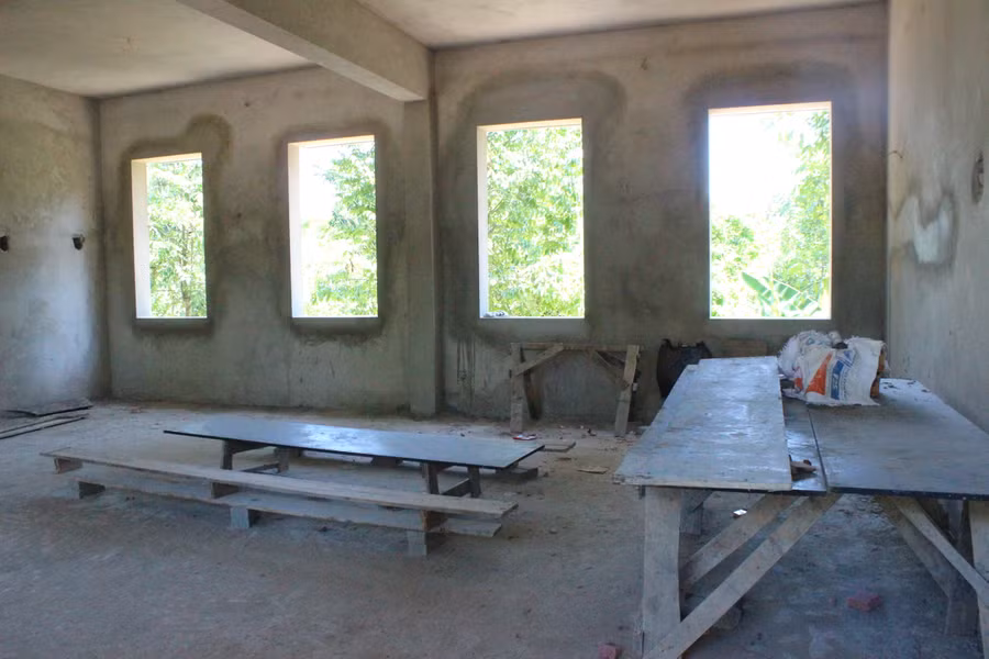 Công trình có 8 phòng để học bộ môn và phòng chức năng.